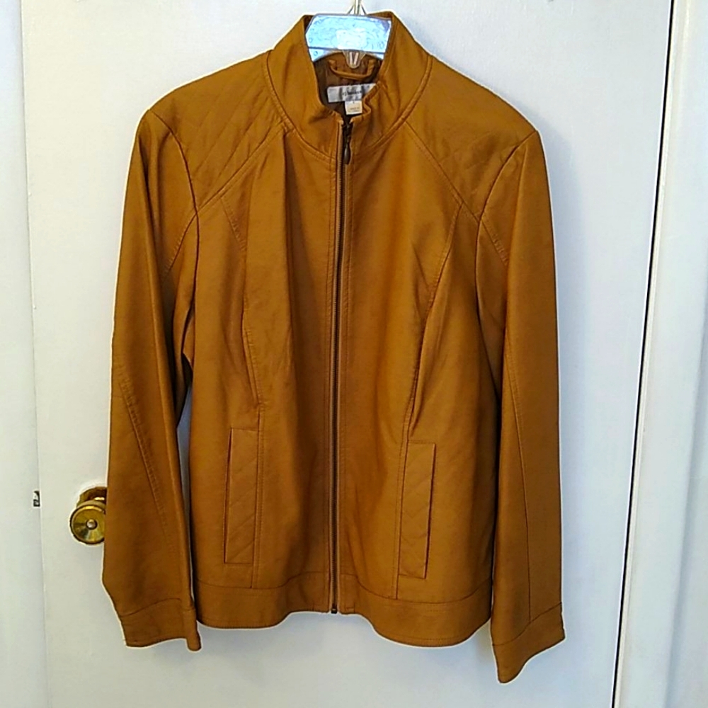 Faux leather jacket
